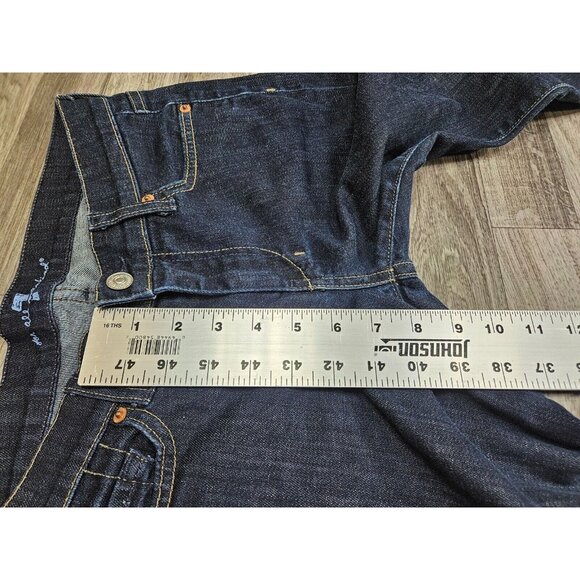 7 For All Mankind Womens Size 28 Distressed Embroidered Pockets Jeans Capris - Picture 13 of 14